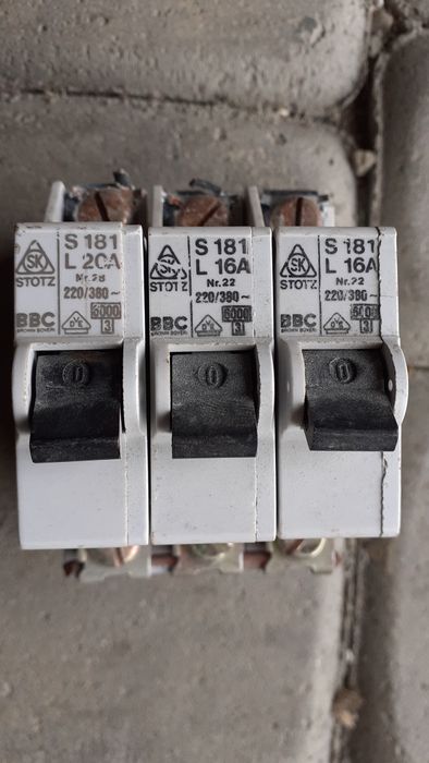 Okazja 37szt wylaczniki nadprądowe