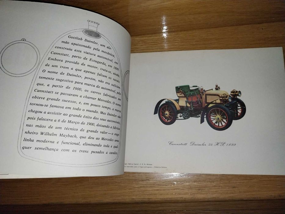 Automoveis Antigos - Livro Antigo 1976