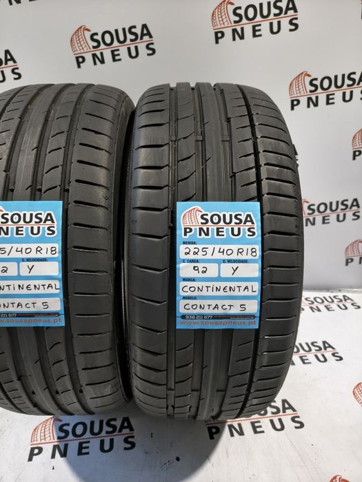 2 pneus semi novos 225-40R18 Continental - Oferta dos Portes