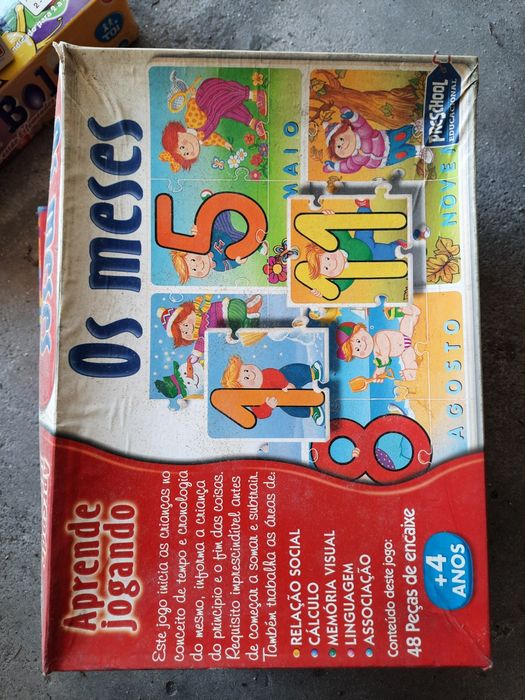 Lote de 4 jogos infantis