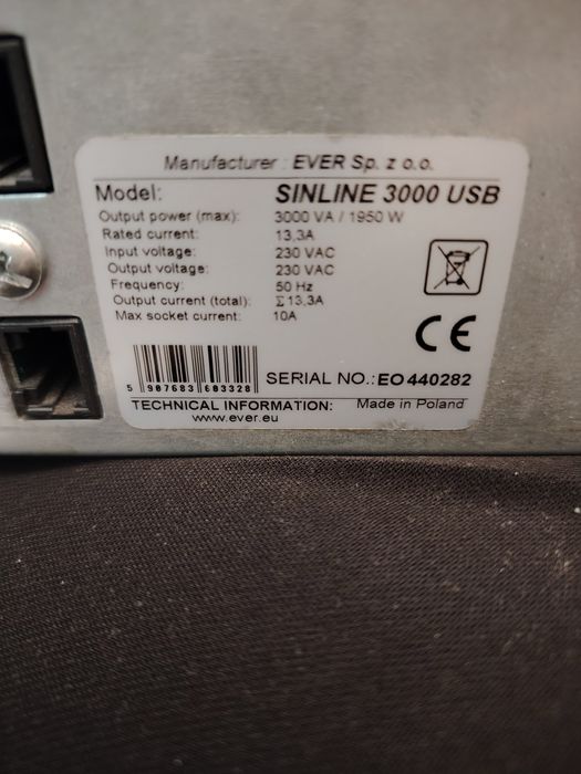 UPS Ever Sinline 3000W   1950W
