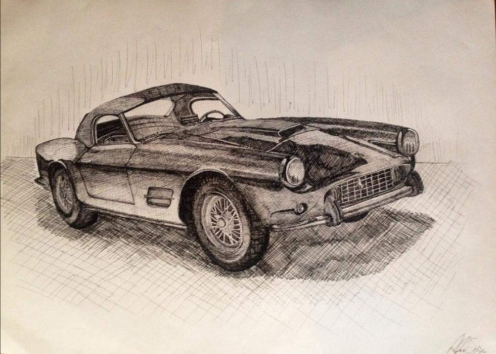 Desenhos de carros e motas por encomenda