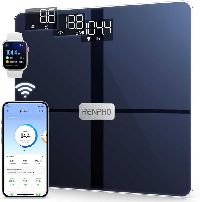 Розумні цифрові ваги Renpho Wi-Fi для зважування жиру es-wbe28