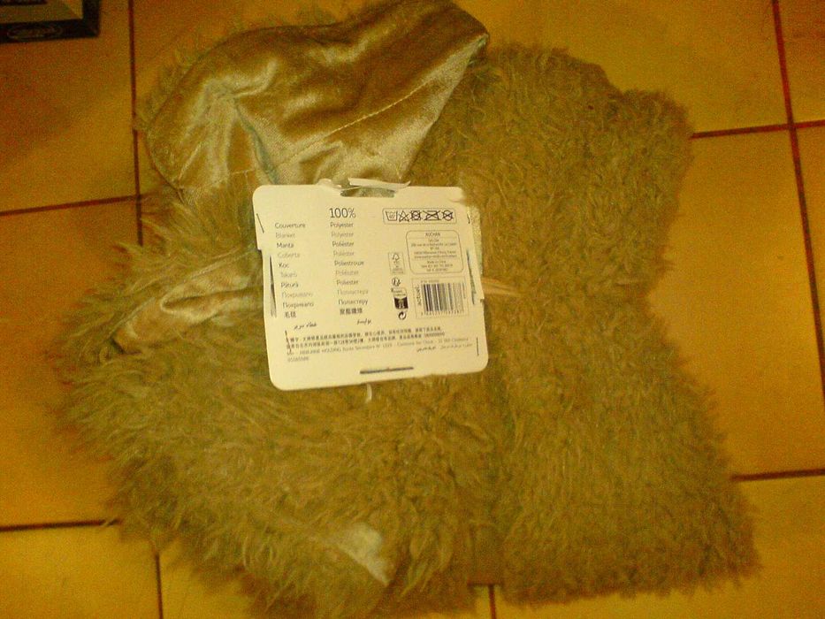 KOC MISIEK WŁOCHATY WELUR 240x220 cm NOWY nieużywany opakowanie metka