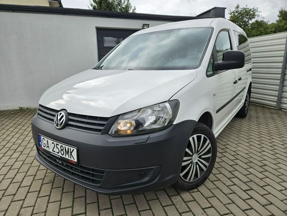 Volkswagen Caddy  2.0 MPi 109KM LONG maxi benzyna NOWY GAZ LPG zadbany VAT-1