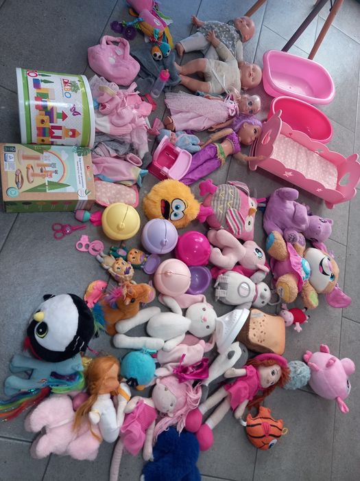 Zabawki mix używane dla dziewczynki