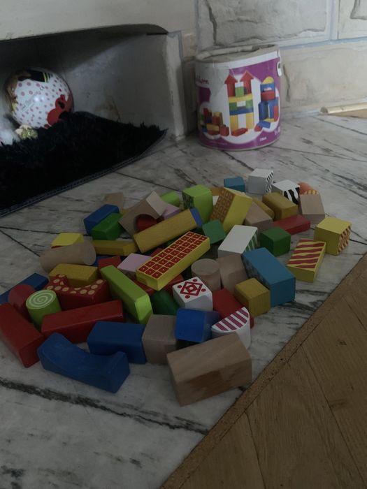 Klocki drewniane 62 szt