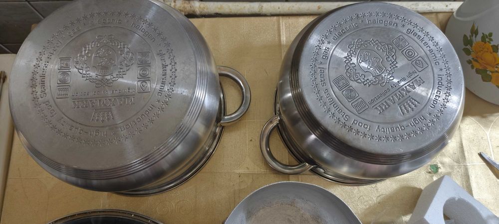 Набор кастрюль\сковородок\приборы\кофеварка\графин одним лотом