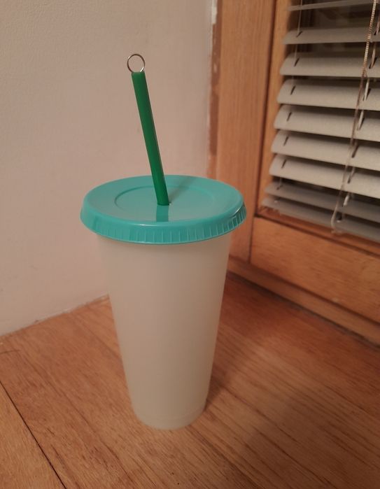 Пляшка стакан дитячий з трубочкою