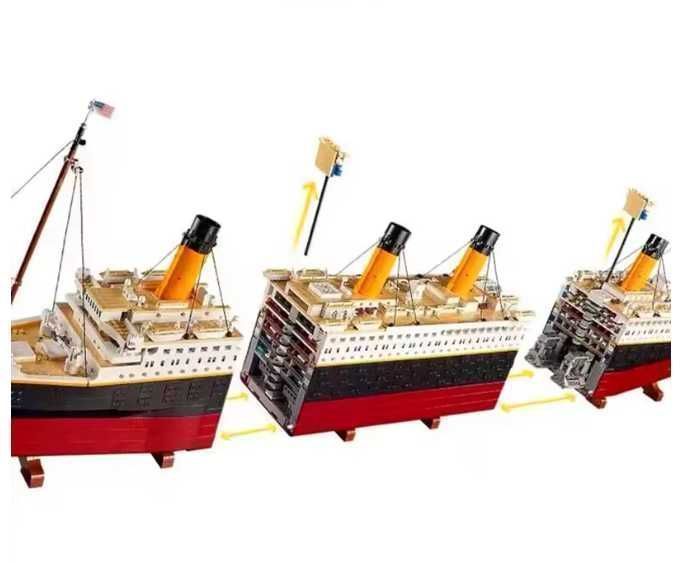 Конструктор «Легендарний Титанік" схожий на  LEGO 9090 летале Код 1069