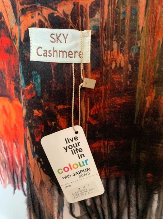 Écharpe Sky Casmere motivos abstractos 192x64cm