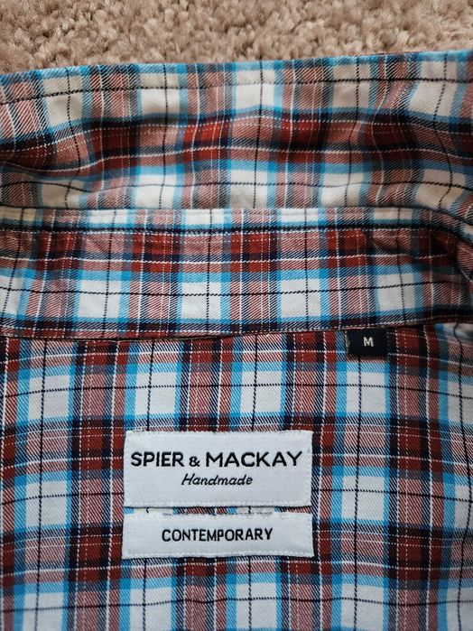 Koszula w stylu western w kratę Spier & Mackay, krój Contemporary, M