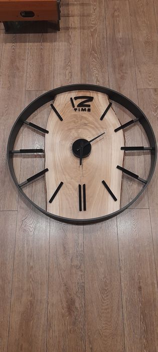 Zegar ścienny DREWNIANY LOFT 75cm
