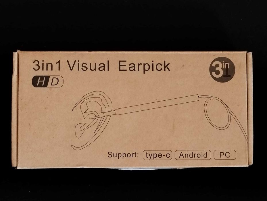 Otoscópio Visual 3 em 1 USB - Novo