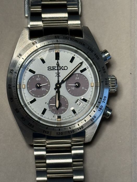 Relógio Seiko Speedtimer Verde Claro com duas pulseiras extras!