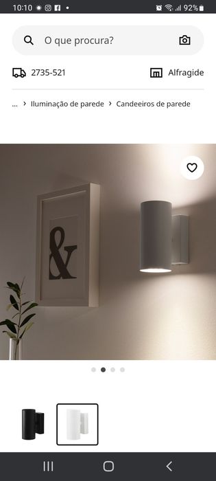 Vendo candeeiro usados Ikea 4 unidades