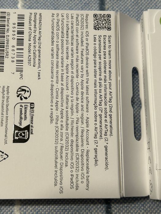 Apple AirTag 2 Novo