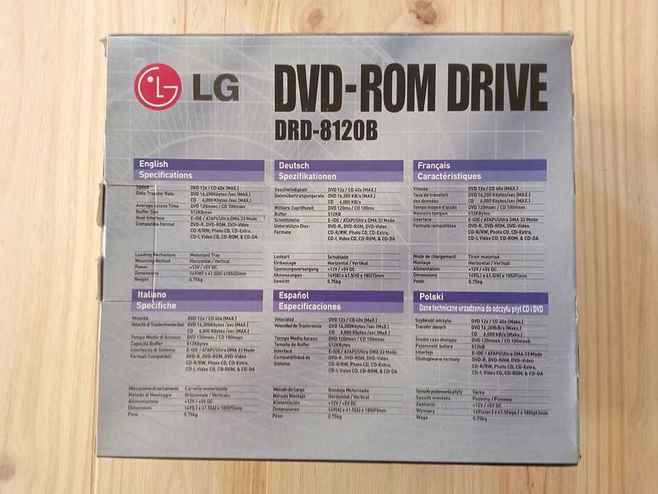 Leitor DVD-ROM - LG DRD-8120B