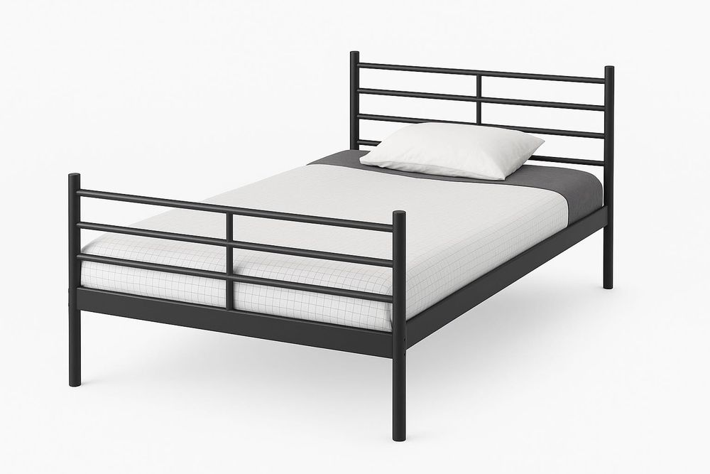 Cama Casal Metálico + Colchão Ikea