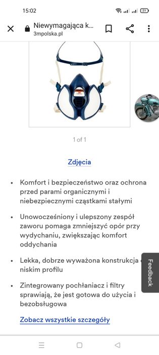 Półmaska 3 M model 4279+ FFABEK1P3 R D
