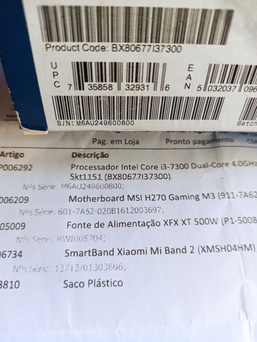 Processador i3-7300 Kaby Lake64751082651907124