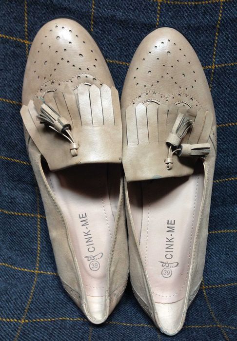 Туфли, балетки Cink Me, кожа, Франция, р.39