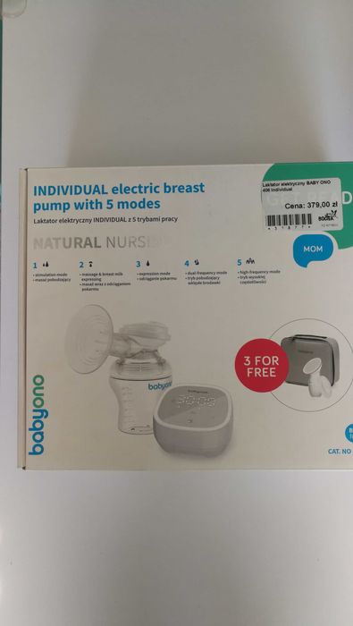 Laktator elektryczny BABY ONO 406 individual z 5 trybami pracy