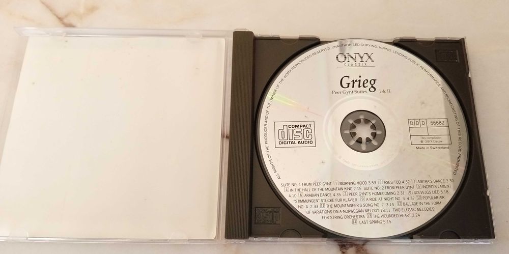 Grieg - Peer Gynt Suites I & II (Pesek) Onyx CD