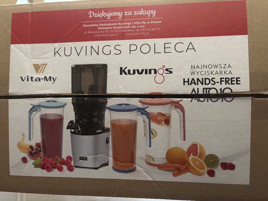Wyciskarka wolnoobrotowa  Kuvings AUTO10S,  biały perłowy , Kuvings