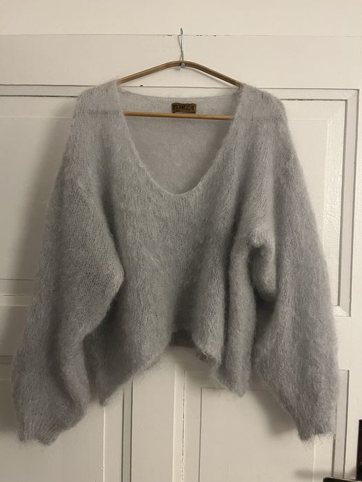Sweter moher kid moher wool wełna