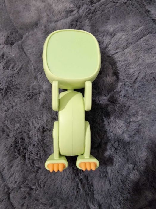 Budzik dla dzieci stojący Zegar prezent na mikołaja ROBOT DINO zielony