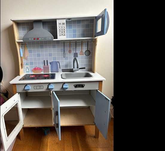 Cozinha de brinquedo com luz, som e exaustor