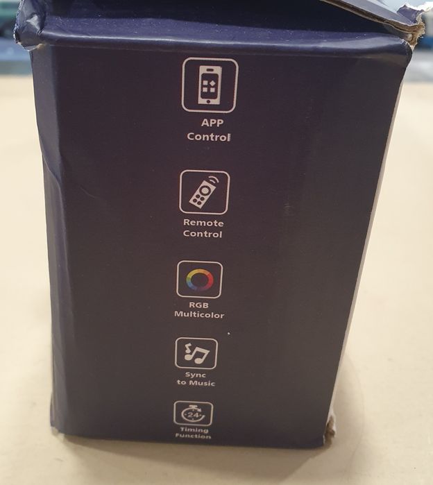 Iluminação exterior ,luzes inteligentes RGBIC  com comando