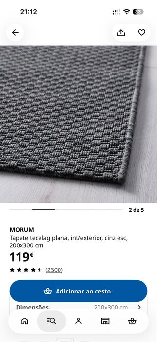 Tapete Morum ikea 200*300cm
