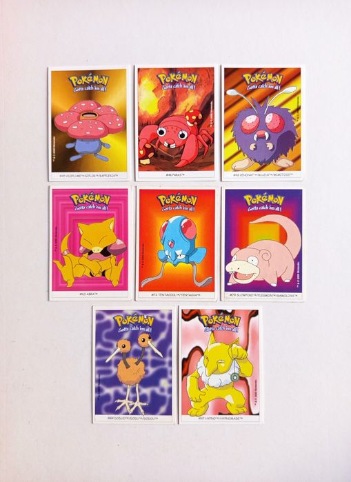Autocolante Pokémon Nintendo dunkin boomer edição de 2000  cada 0,75