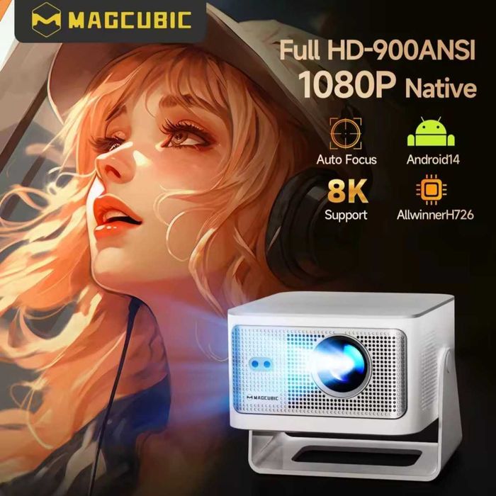 Проектор Magcubic HY350 Max 8K WiFi 6 UltraHD с пультом управления