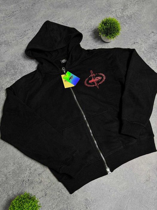 corteiz x 21 savage zip hoodie