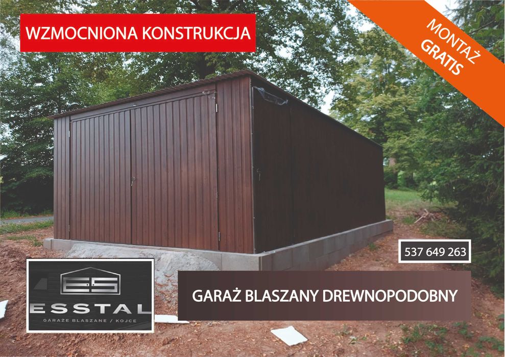 Garaż Blaszany - schowek|Garaże Blaszane|Wiata |Hala|Blaszak| -ESSTAL-