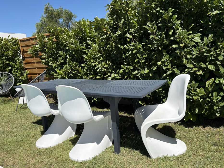 Cadeira Panton branca interior/ exterior