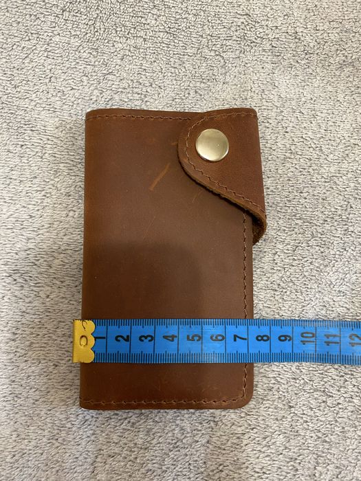 Шкіряна ключниця з відділами для карток, нова