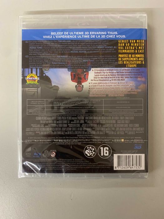 Bluray 3D Spider Man Homecoming