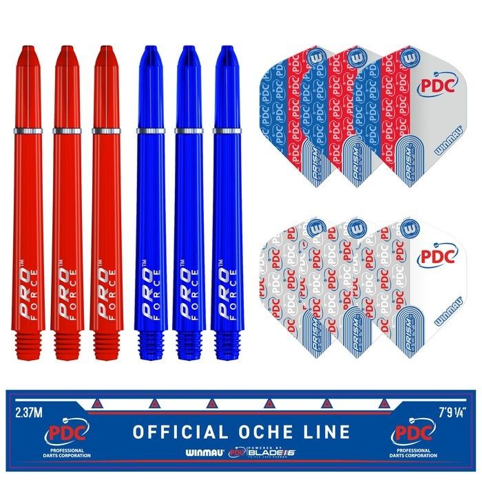 Winmau Blade 6 + PDC Opona ochronna Blue zestaw