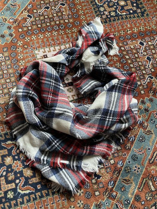 Duża chusta szal w kratę