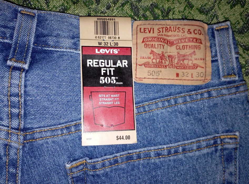 Джинси Levi’s 505 чоловічі W:32 L:30