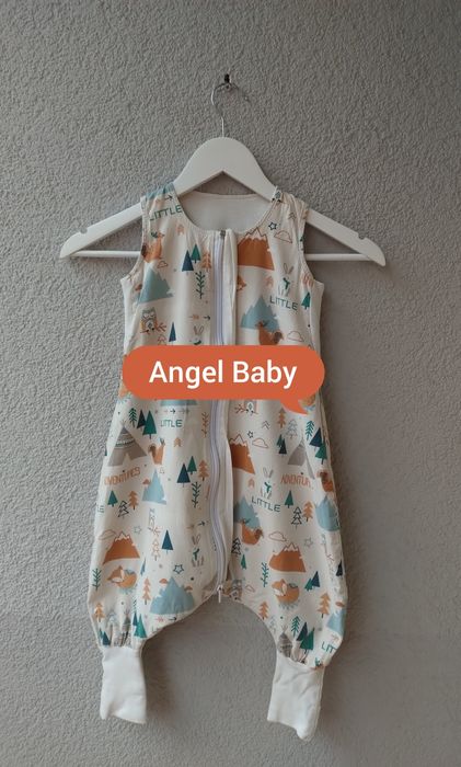 Śpiworek z nogawkami Bawełniany angel Baby rozmiar 12-18