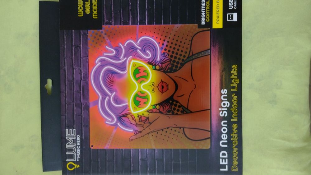 Neon led świetlny  na ścianę