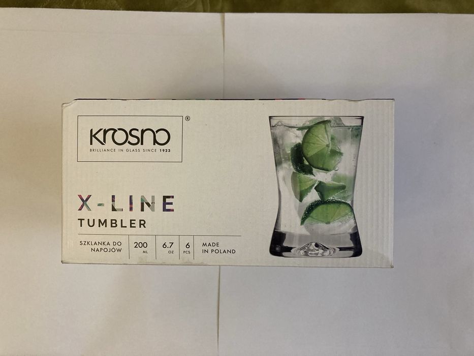 Szklanki Krosno 200 ml 6szt nowe