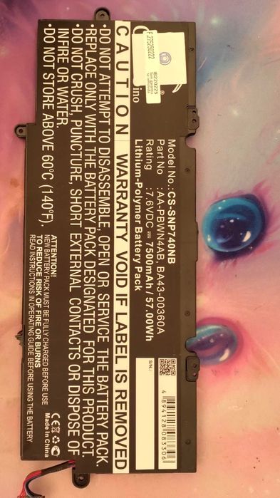 bateria portatil samsung 730U e compatíveis