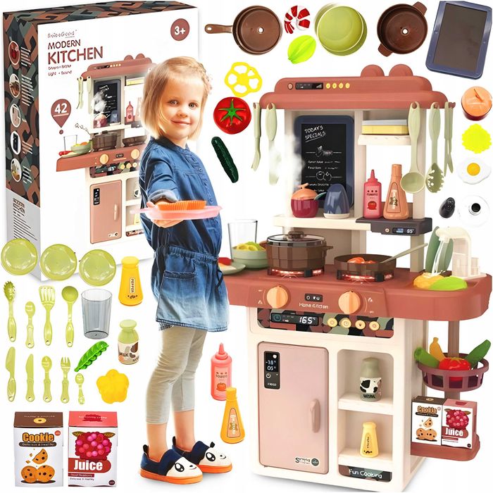 kuchnia dla dzieci dźwięki led woda generator pary dodatki okazja