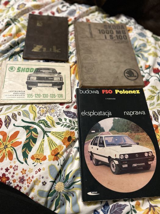 Książki PRL motoryzacyjne 4sztuki